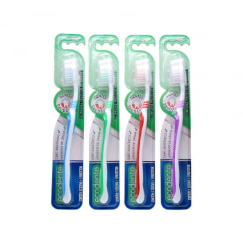 4 Escova de Dente Adulto -  Dentes Saudáveis